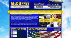 Desktop Screenshot of mcduffeetire.com